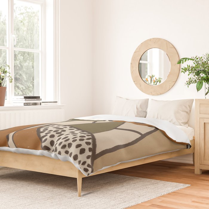 Patterned Tropical Leaves #2 Duvet Cover Gallery Image 2