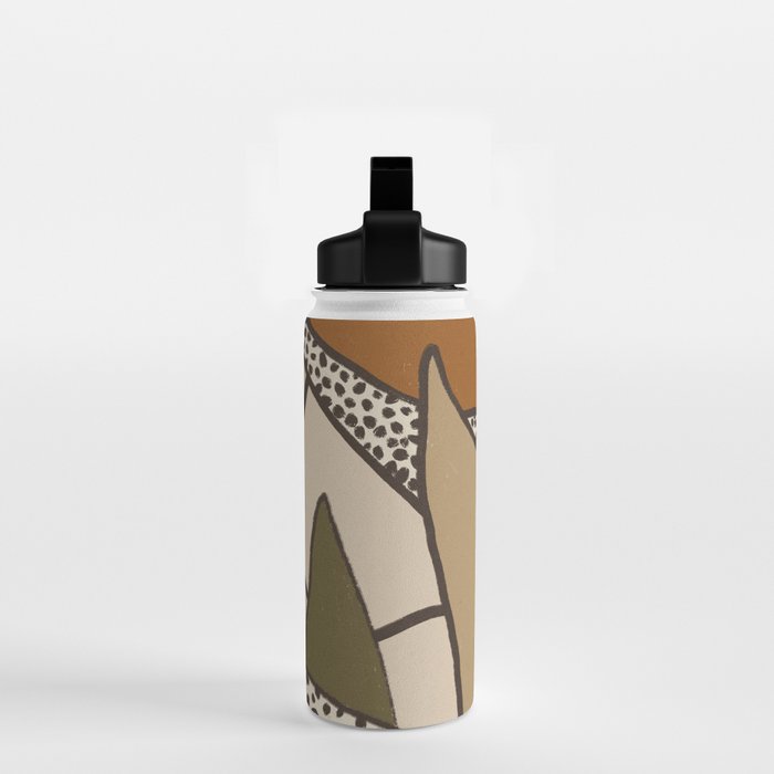Patterned Tropical Leaves #2 Water Bottle Gallery Image 2