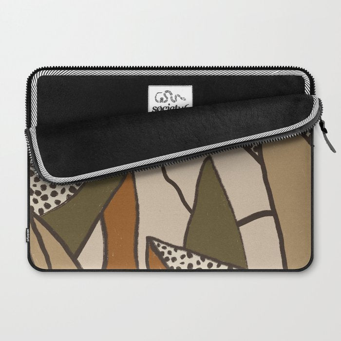 Patterned Tropical Leaves #2 Laptop Sleeve Gallery Image 2