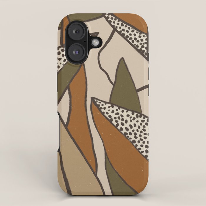 Patterned Tropical Leaves #2 iPhone Case Gallery Image 1