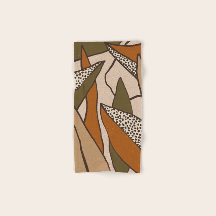 Patterned Tropical Leaves #2 Bath Towel Gallery Image 1