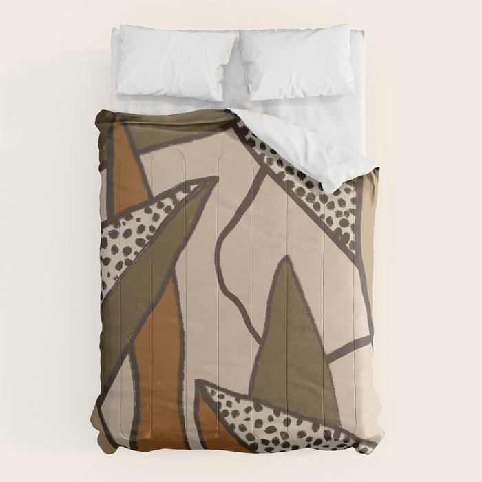 Patterned Tropical Leaves #2 Comforter Gallery Image 1
