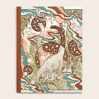 Jurassic Portal | Retro Rainbow Palette | Dinosaur Science Fiction Art Notebook Gallery Image 4