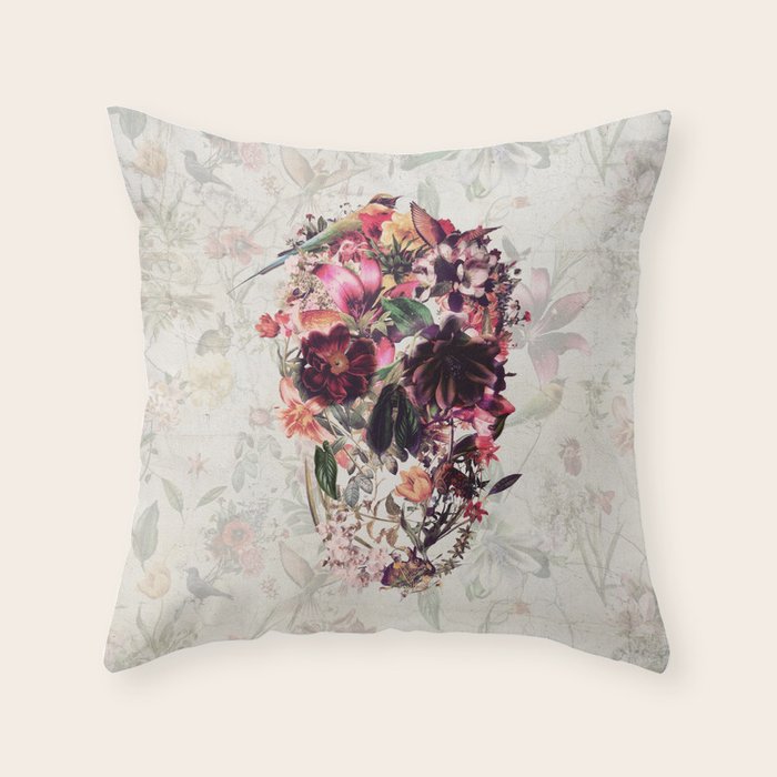 New Skull 2 Throw Pillow Gallery Image 6
