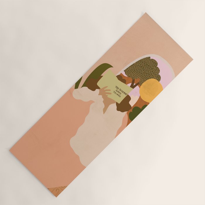 You Deserve Good Things Yoga Mat Gallery Image 1