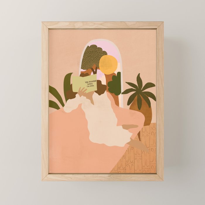 You Deserve Good Things Mini Art Print Gallery Image 1