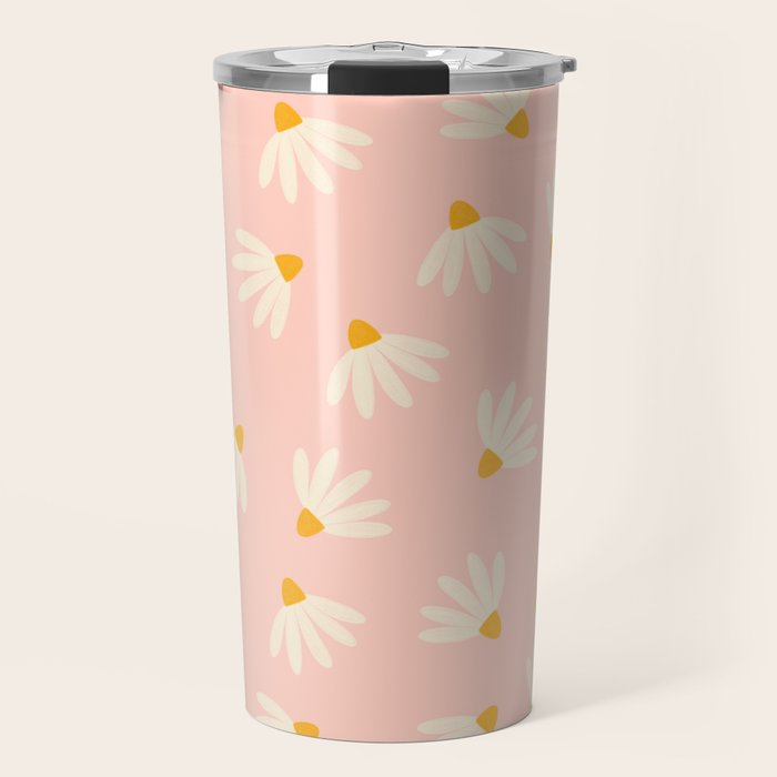 Oh! Daisy - Salmon  Travel Mug Gallery Image 1