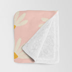 Oh! Daisy - Salmon  Throw Blanket Gallery Image 3