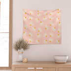 Oh! Daisy - Salmon  Wall Tapestry Gallery Image 2