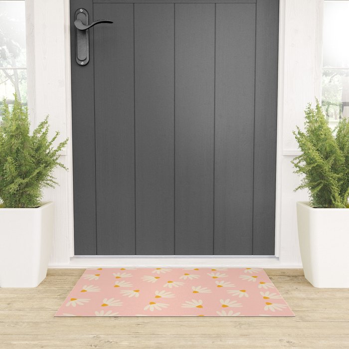 Oh! Daisy - Salmon  Welcome Mat Gallery Image 3