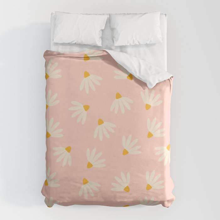 Oh! Daisy - Salmon  Duvet Cover Gallery Image 1