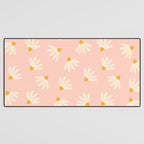 Oh! Daisy - Salmon  Desk Mat Gallery Image 3