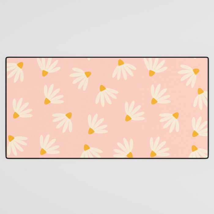 Oh! Daisy - Salmon  Desk Mat Gallery Image 3