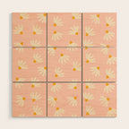 Oh! Daisy - Salmon  Wood Wall Art Gallery Image 1