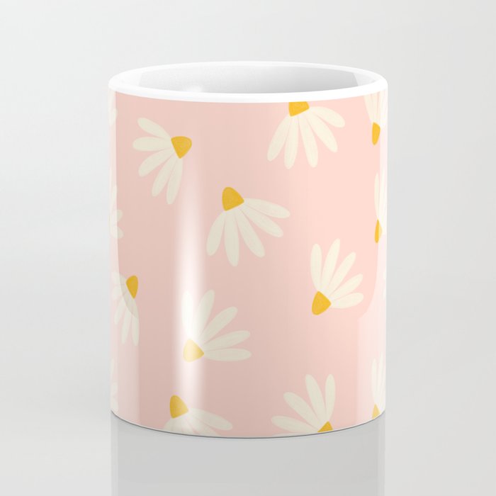 Oh! Daisy - Salmon  Coffee Mug Gallery Image 4