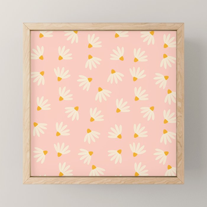 Oh! Daisy - Salmon  Mini Art Print Gallery Image 1