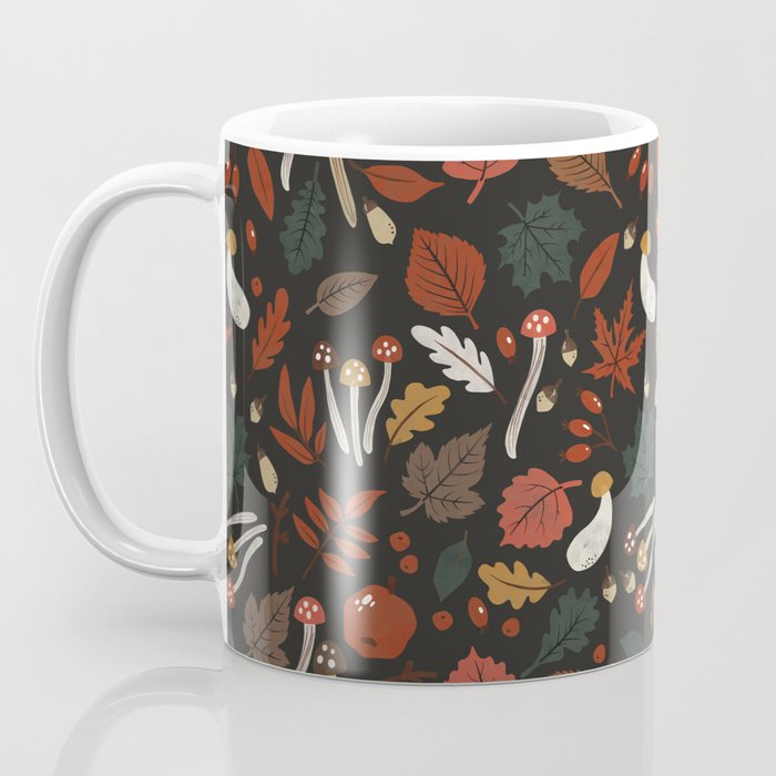 Dark autumnal mushrooms II Coffee Mug Gallery Image 3