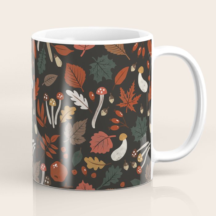 Dark autumnal mushrooms II Coffee Mug Gallery Image 1
