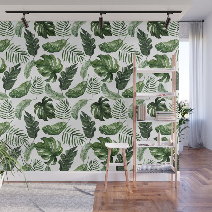 Tropical Leaf Wall Mural Gallery Image 1
