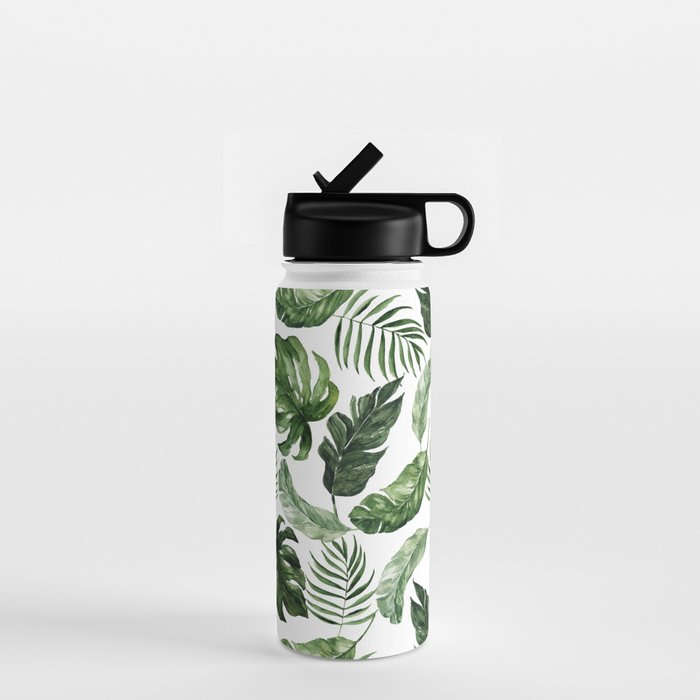 Tropical Leaf Water Bottle Gallery Image 1