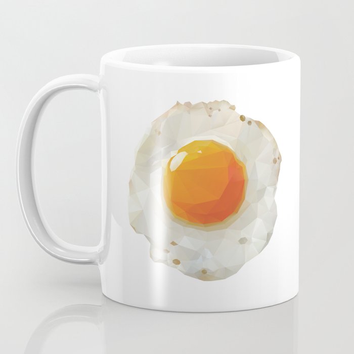 Fried Egg Polygon Art Coffee Mug Gallery Image 3