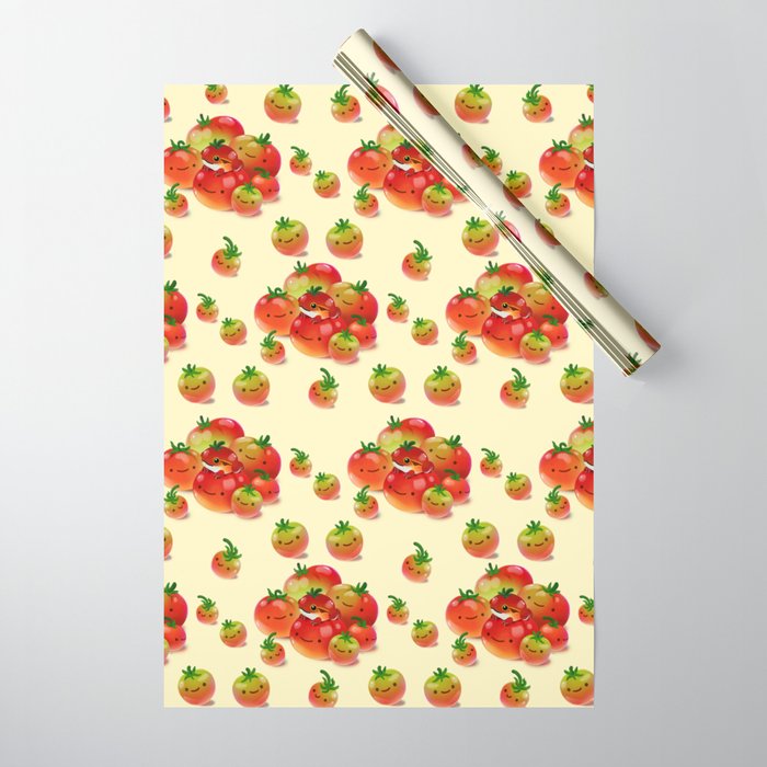 Tomato frog Wrapping Paper Gallery Image 1