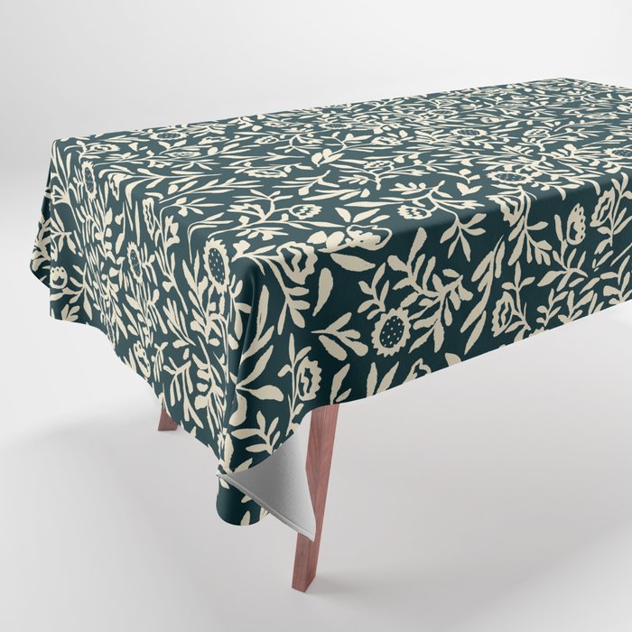 Bold Folk floral pattern Tablecloth Gallery Image 1