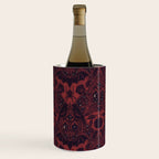 Gothic Halloween Damask - Red black and white  Wine Chiller Gallery Image 3