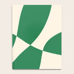 Abstract Mid-Century Composition in Green & Off White Notebook Gallery Image 4
