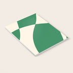 Abstract Mid-Century Composition in Green & Off White Notebook Gallery Image 3