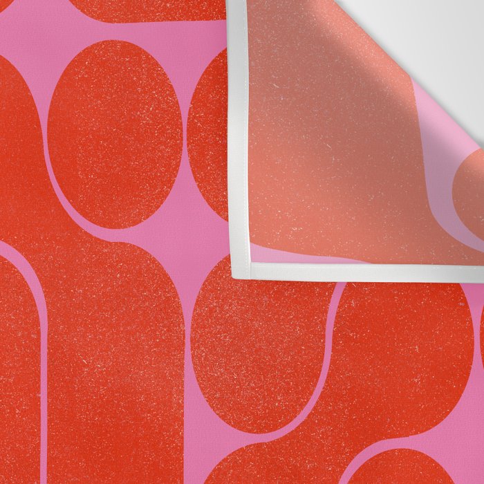 Abstract mid-century shapes no 6 Wall Tapestry Gallery Image 3