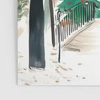 Parisian Christmas Street Scene Poster Gallery Image 3