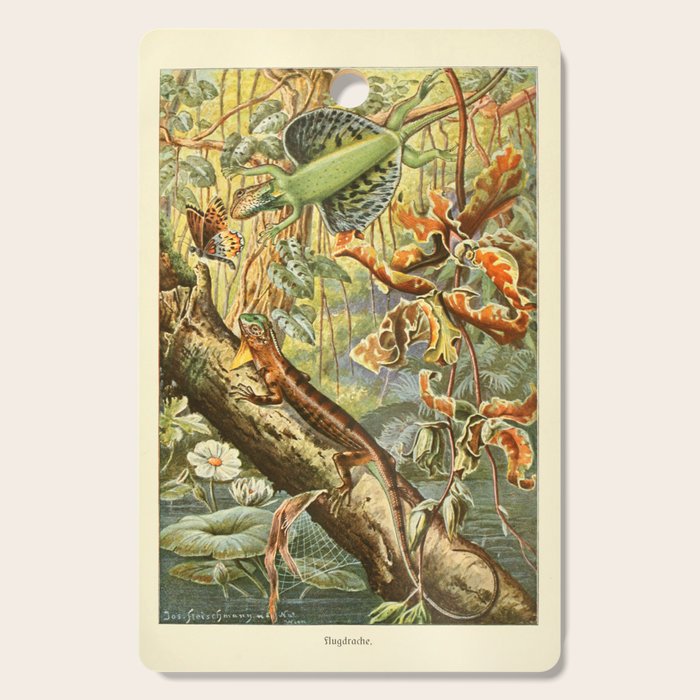 Lizards from "Brehms Tierleben," 1860s Cutting Board Gallery Image 1