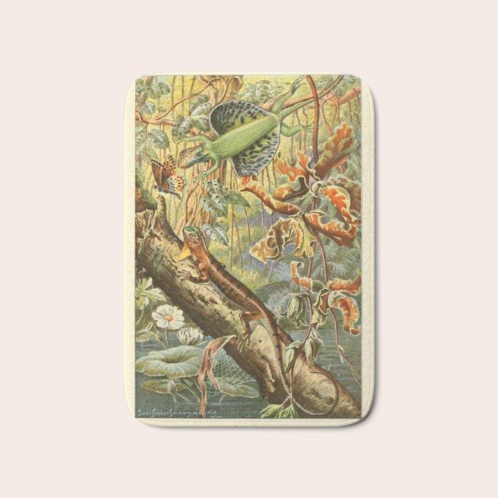 Lizards from "Brehms Tierleben," 1860s Bath Mat Gallery Image 1