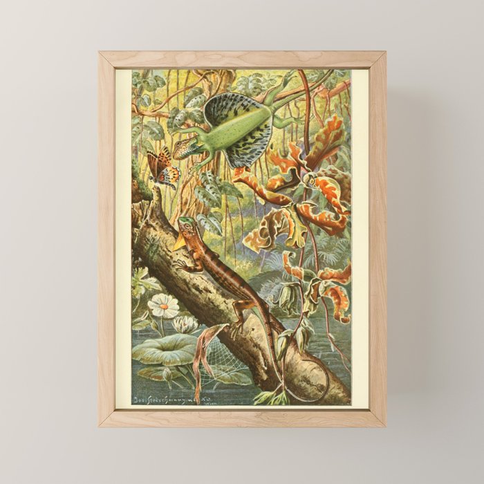 Lizards from "Brehms Tierleben," 1860s Mini Art Print Gallery Image 1