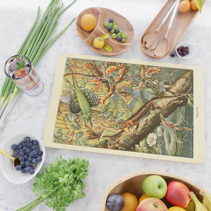 Lizards from "Brehms Tierleben," 1860s Cutting Board Gallery Image 2