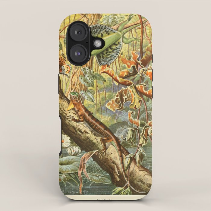 Lizards from "Brehms Tierleben," 1860s iPhone Case Gallery Image 1