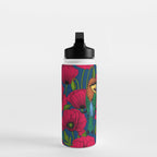 Bee eaters and poppies  Water Bottle Gallery Image 3
