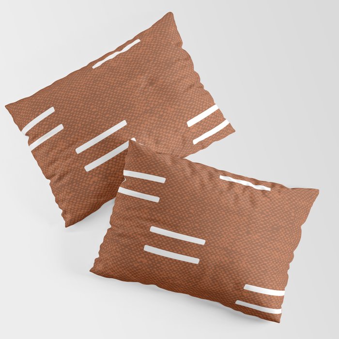 double dash - burnt orange Pillow Sham Gallery Image 1