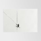 Minimal Cat on a Line Rug Gallery Image 2