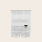 Minimal Cat on a Line Wall Hanging Gallery Image 1