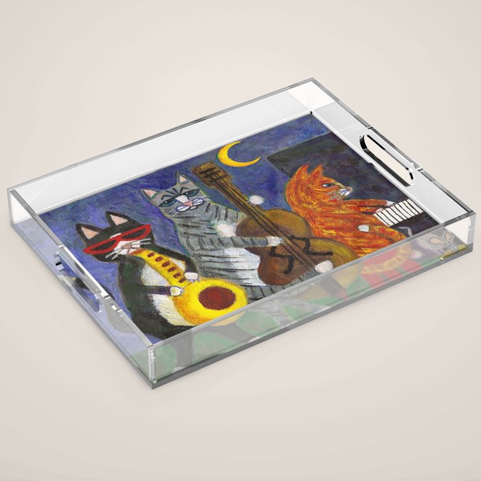 Jazz Cats Acrylic Tray Gallery Image 1