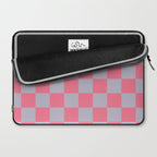 Retro Pink x Powdered Lavender Mixed Checker Laptop Sleeve Gallery Image 2