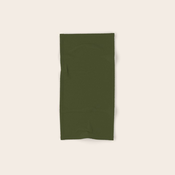 Solid Olive Green Bath Towel Gallery Image 1