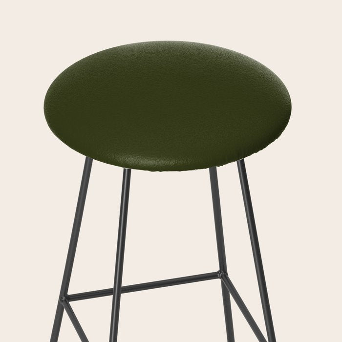 Solid Olive Green Stool Gallery Image 2