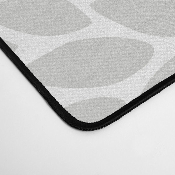 Floral Bloom, Purple and Gray Desk Mat Gallery Image 4