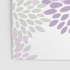 Floral Bloom, Purple and Gray Poster Gallery Image 3