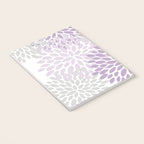 Floral Bloom, Purple and Gray Notebook Gallery Image 3