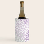 Floral Bloom, Purple and Gray Wine Chiller Gallery Image 2