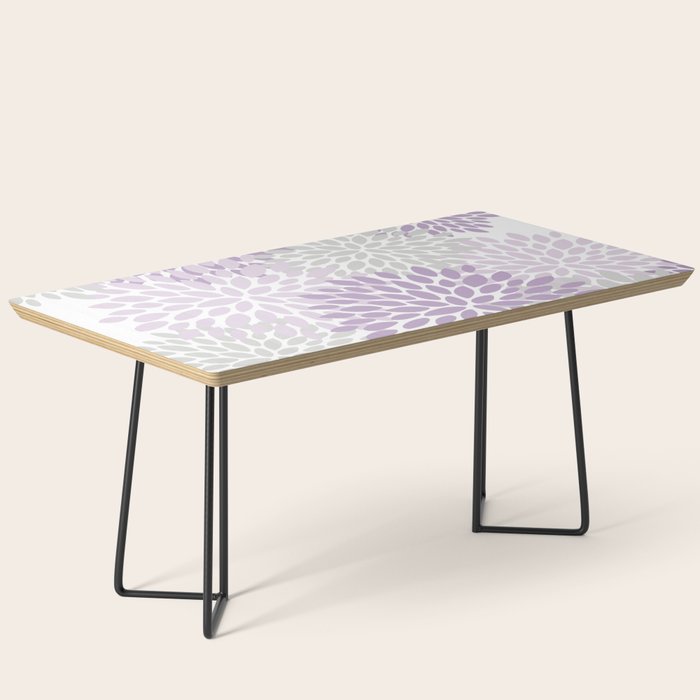 Floral Bloom, Purple and Gray Coffee Table Gallery Image 1